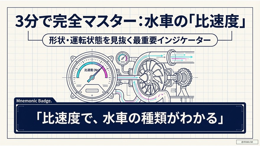 水車の比速度の重要性：形状と運転状態を決定するインジケーター
