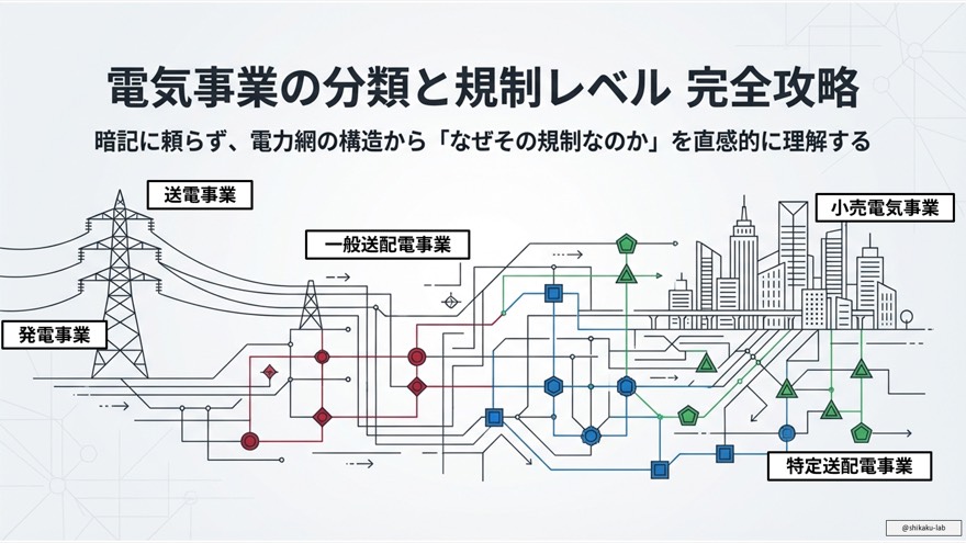 電気事業の分類と規制体系：電験三種法規の基礎マスターガイド