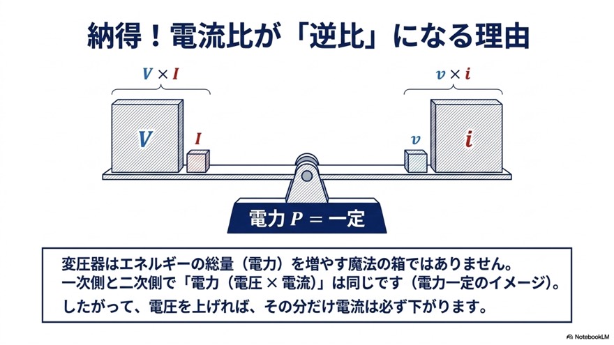 納得！電流比が「逆比」になる理由
