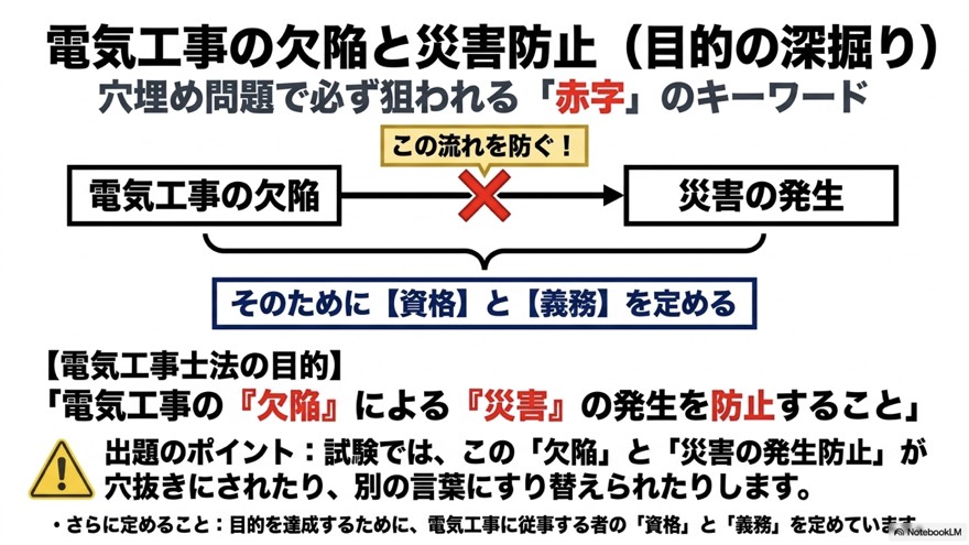 電気工事の欠陥と災害防止（目的の深掘り）
