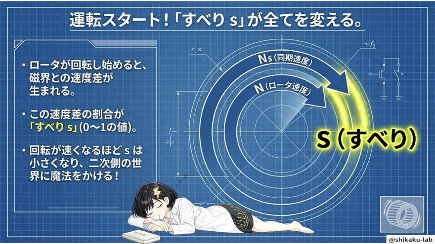 それでは運転スタート！すべりsが全てを変えてしまいます。